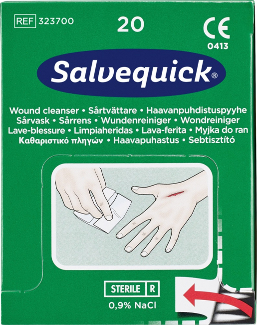 Wundreinigungstüchlein Cederroth "Salvequick" (20Stk.)